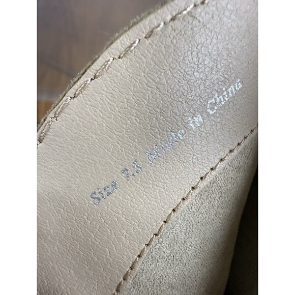 Dolce Vita Solei Western Boots Beige Leather Knee High Cowboy Size 7.5 - Picture 12 of 12